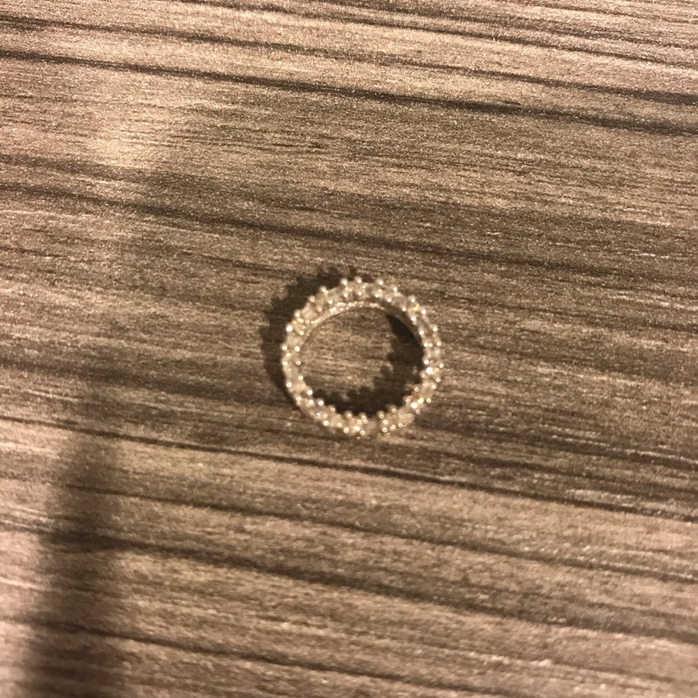 White gold with diamonds infinity necklace charm